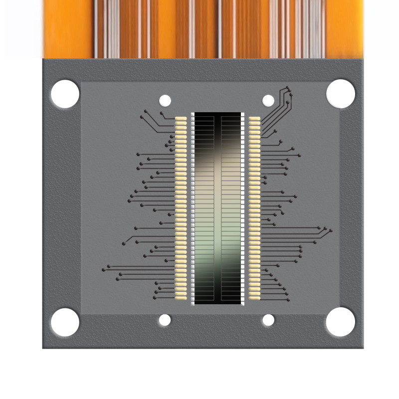 Silicon photodiode array (double 32 array) sensor